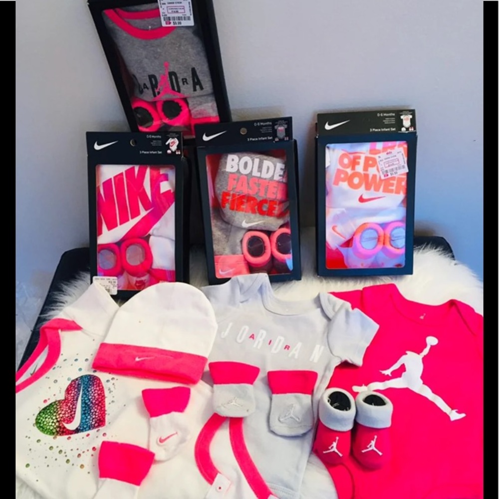 Sold Jordan and Nike infant sets 0-6 months some